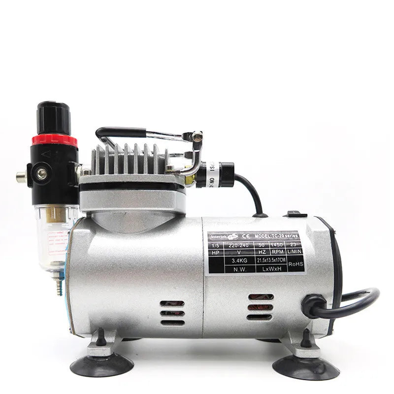 18B Airbrush Air Pump Small High-pressure Pump Painting and Coloring Air Compressor Professional Furniture Repair Spray Machine